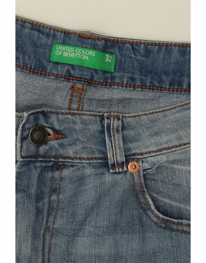 Ανδρικό τζιν σορτς BENETTON W32 Medium Blue