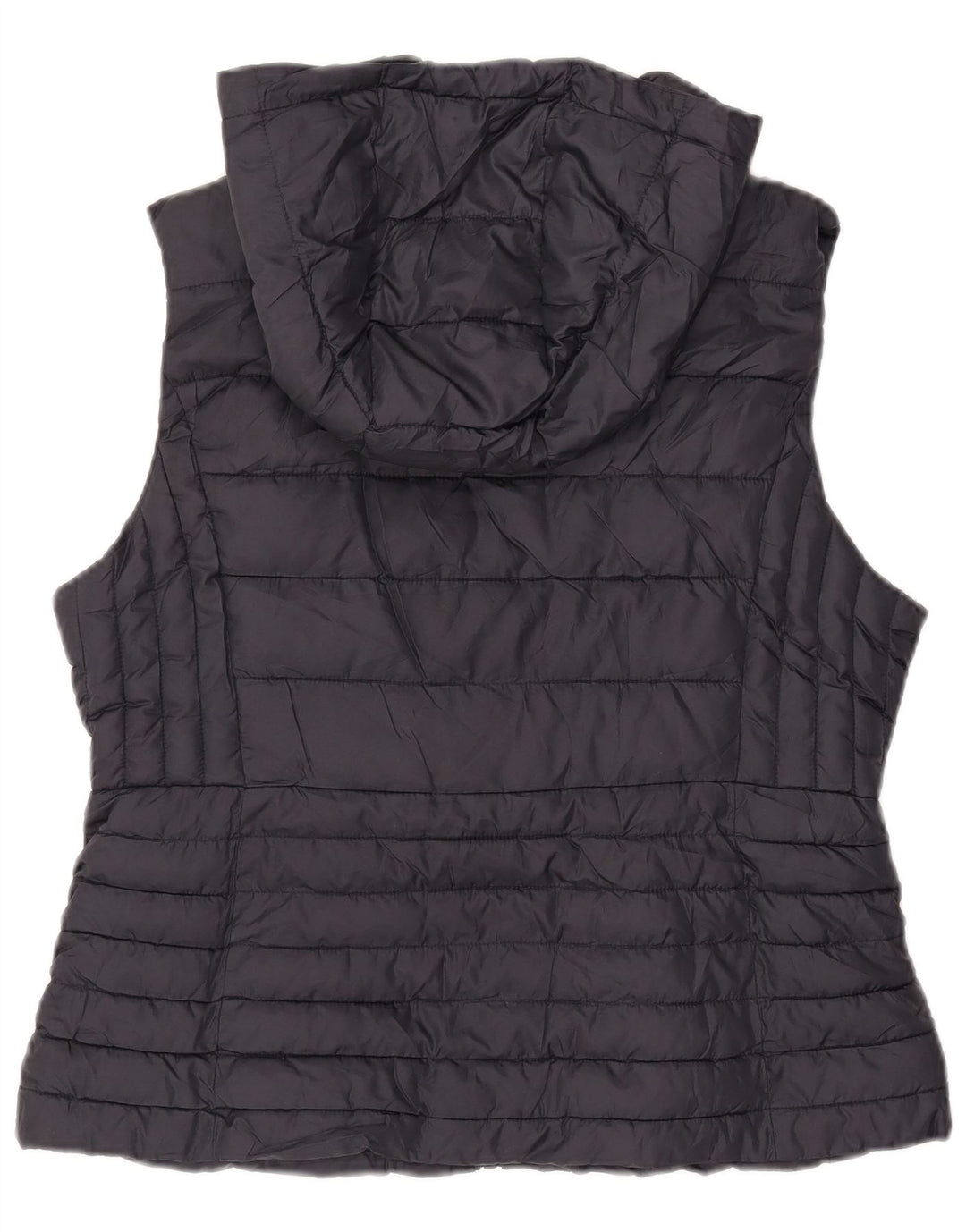 ZARA Γυναικεία κουκούλα με επένδυση Gilet UK 18 XL Navy Blue Polyester