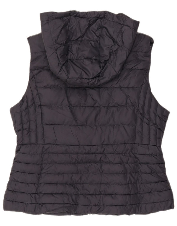 ZARA Γυναικεία κουκούλα με επένδυση Gilet UK 18 XL Navy Blue Polyester