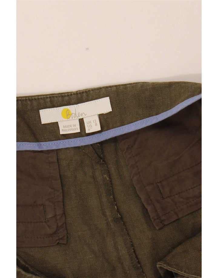 Boden Γυναικείο σορτς Chino UK 12 Medium W32 Χακί Λινό