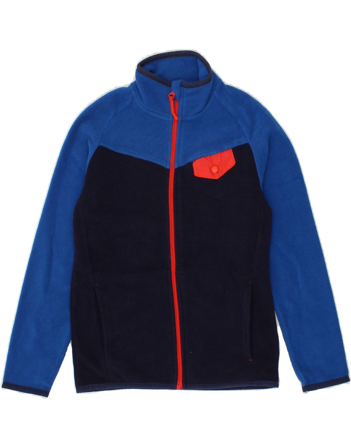 MOUNTAIN WAREHOUSE Boys Fleece Jacket 7-8 Years Black Colourblock Vintage Mountain Warehouse and Second-Hand Mountain Warehouse from Messina Hembry 