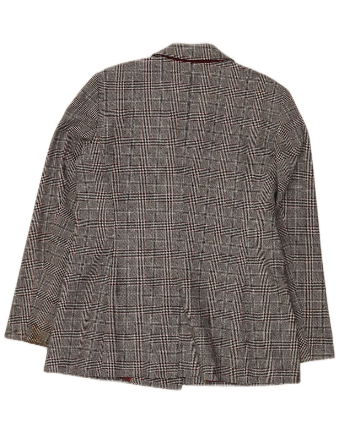 JIGSAW Γυναικείο σακάκι με διπλό στήθος UK 14 Large Grey Houndstooth