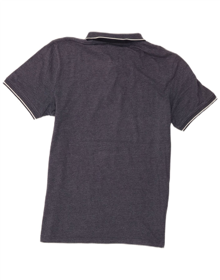 Ανδρικό μπλουζάκι πόλο Jack & Jones από βαμβακερό μεσαίο μπλε ναυτικό