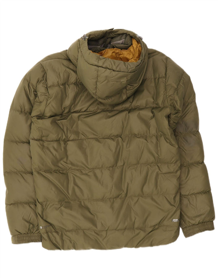 Rab Mens Hooded Jacket UK 38 Medium Khaki Polyamide