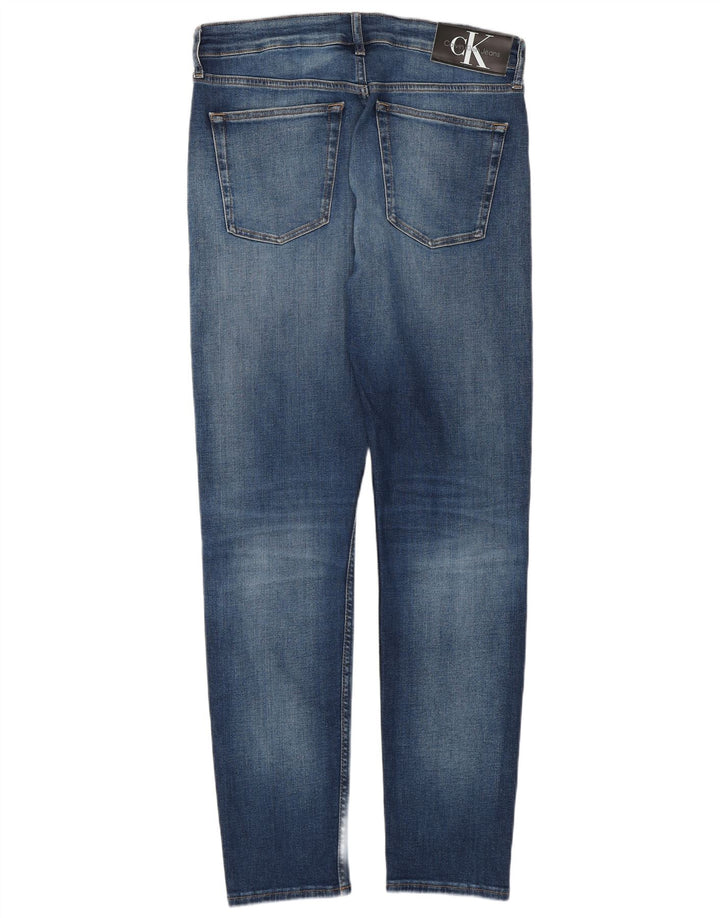 Calvin Klein Ανδρικό Slim Tapered Jeans W32 L32 Μπλε βαμβακερό