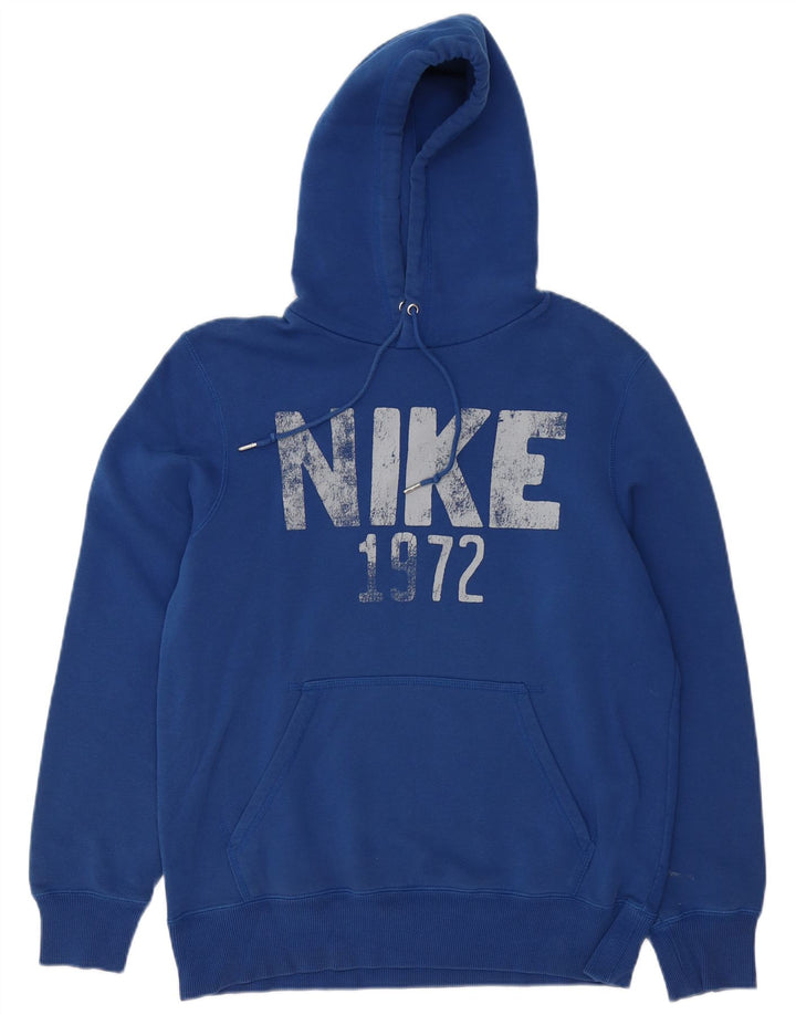 Ανδρικό γραφικό μπλουζάκι με κουκούλα NIKE, μεσαίο βαμβακερό