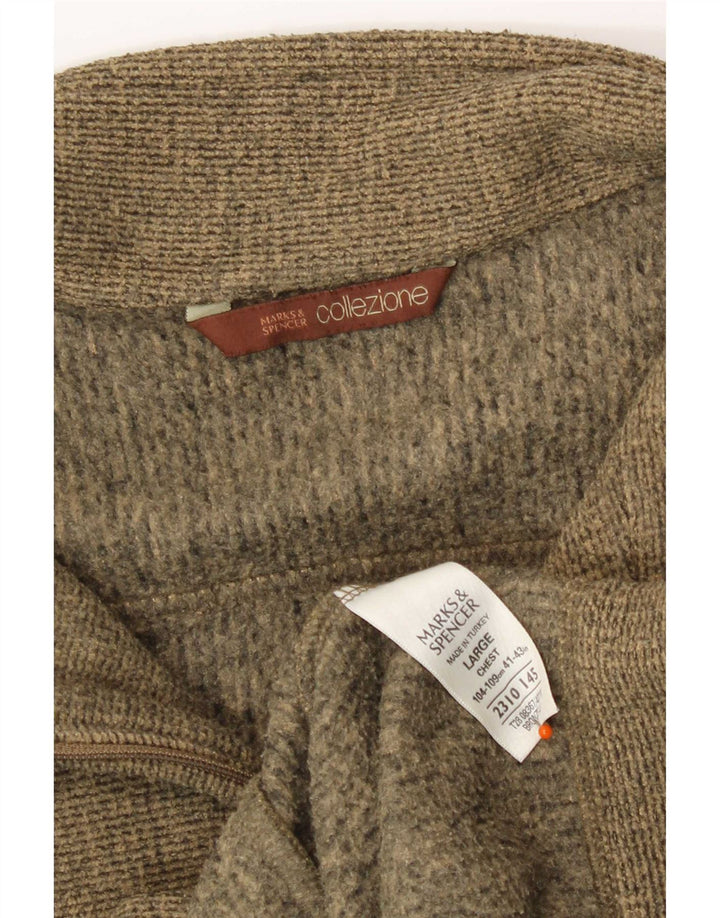 Ανδρική αθλητική φόρμα Marks & Spencer Μπουφάν με μεγάλο χακί πολυεστέρα