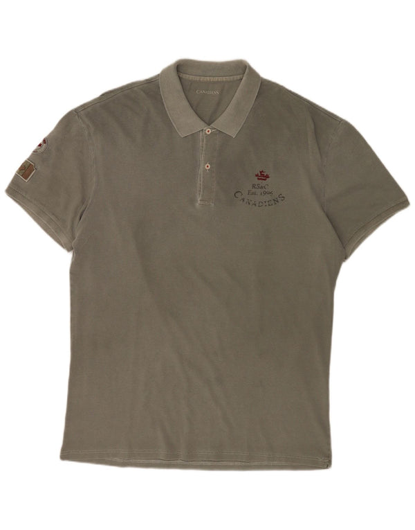 Canadiens Ανδρικό πουκάμισο Polo Graphic IT 56 2XL Πράσινο