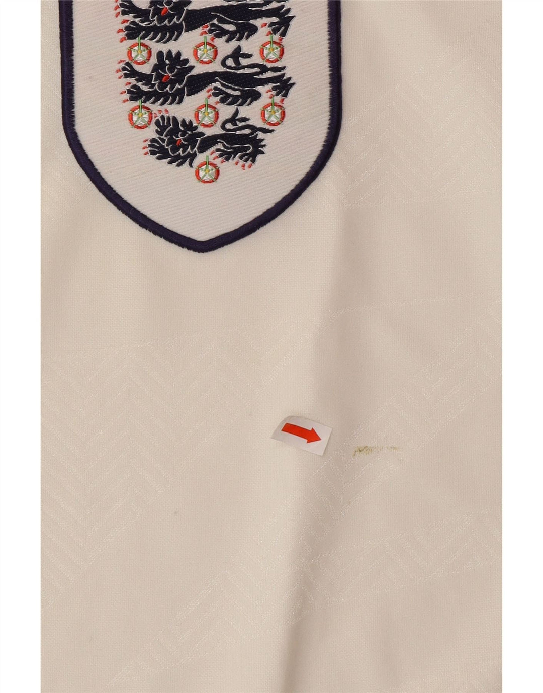 UMBRO Ανδρική Αγγλία 1993-1994 Home Graphic Polo Shirt XL Λευκός Πολυεστέρας
