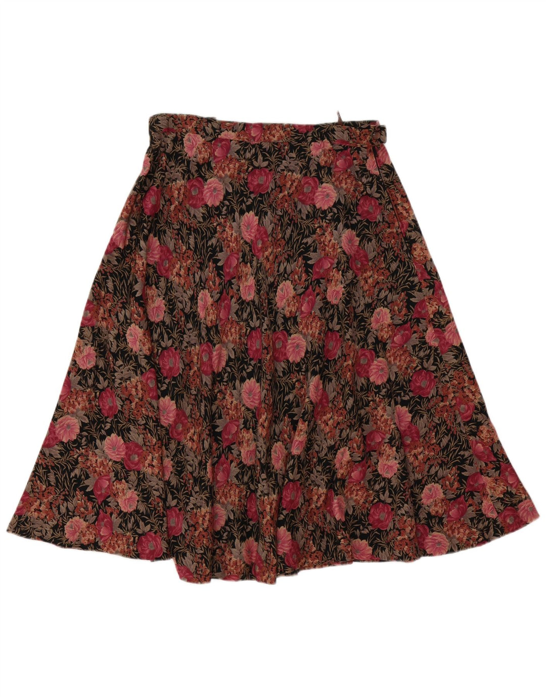 Vintage γυναικεία φούστα σε γραμμή Α W30 Μεσαίο ροζ Floral