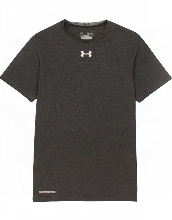 Ανδρικό γραφικό μπλουζάκι Under Armour Heat Gear Top Medium Grey Colourblock