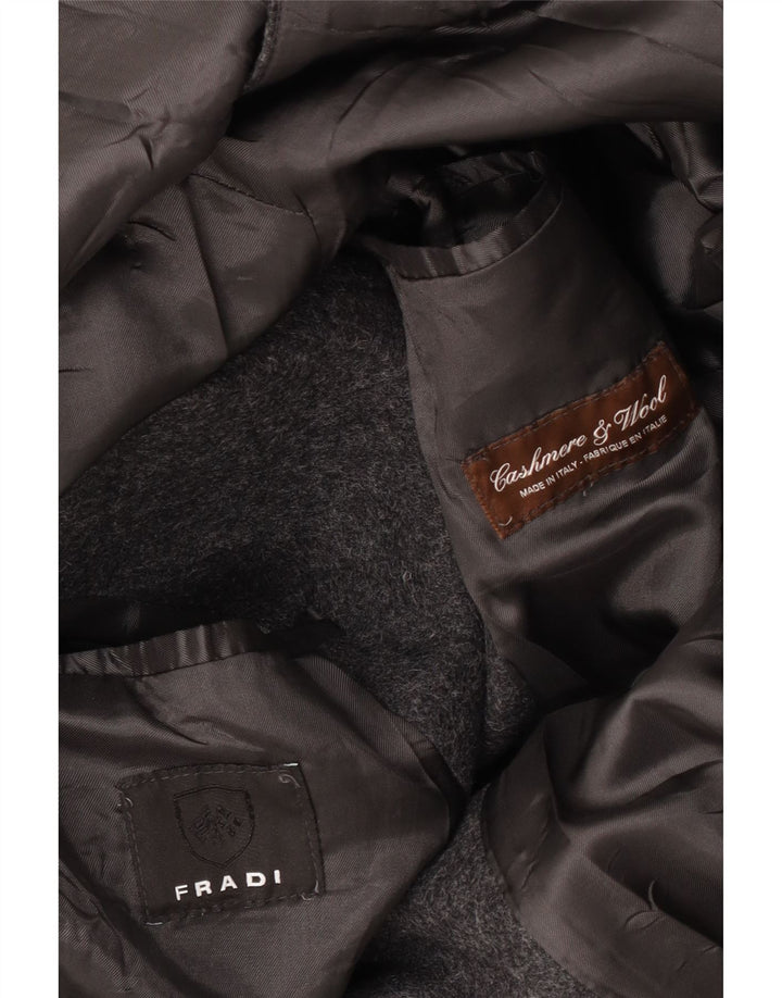 Fradi Ανδρικό Πανωφόρι UK 42 XL Γκρι Κασμίρ