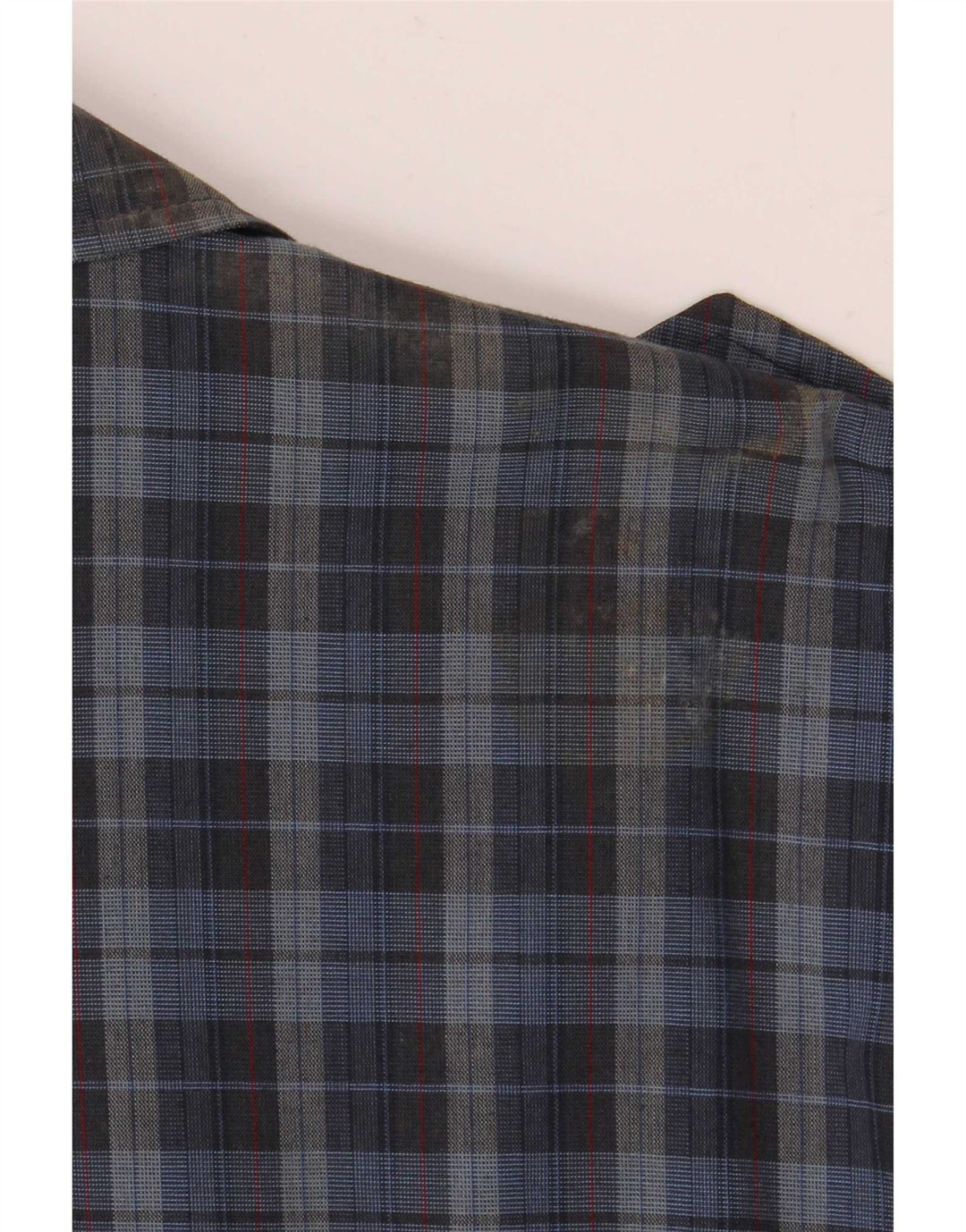 Vintage Ανδρικό Military Bomber Jacket IT 52 XL Blue Check Polyester