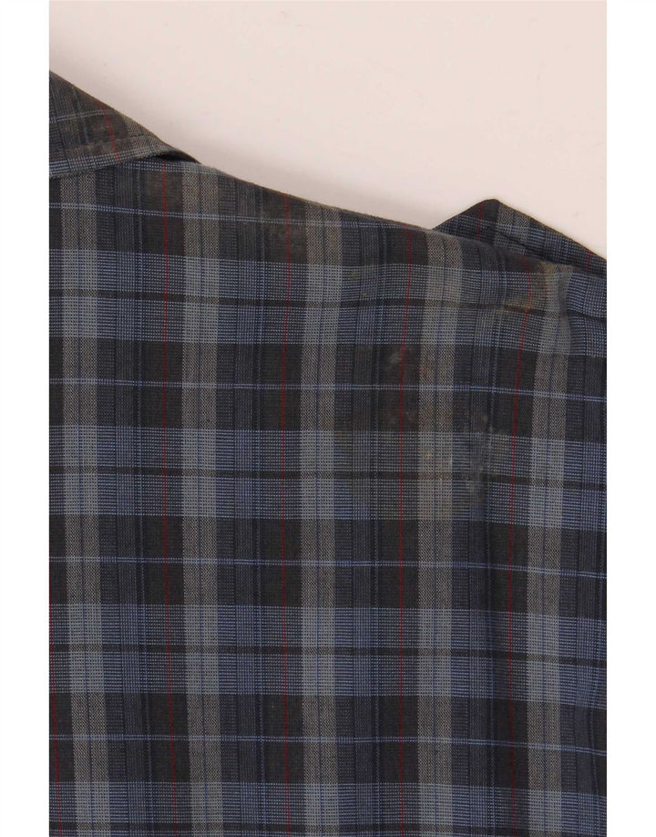 Vintage Ανδρικό Military Bomber Jacket IT 52 XL Blue Check Polyester
