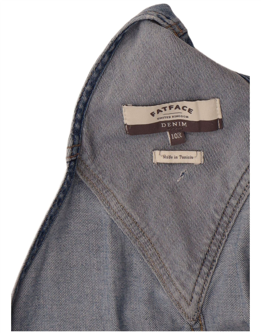 Γυναικείο τζιν σορτς με χοντρό πρόσωπο Dungarees UK 10 Small W34 μπλε