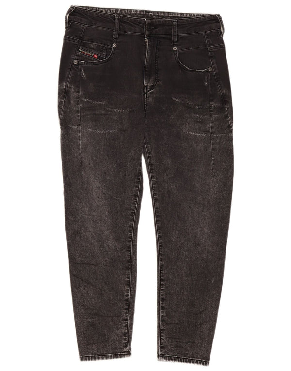 DIESEL Γυναικείο Crop Tapered Jeans W25 L24 Γκρι βαμβακερό