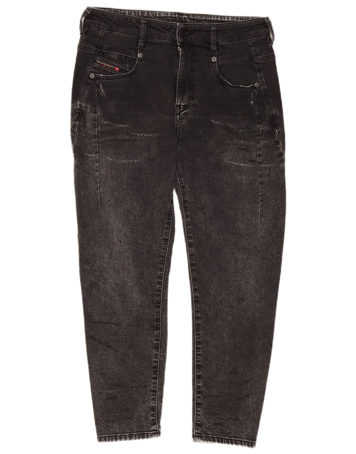 DIESEL Γυναικείο Crop Tapered Jeans W25 L24 Γκρι βαμβακερό