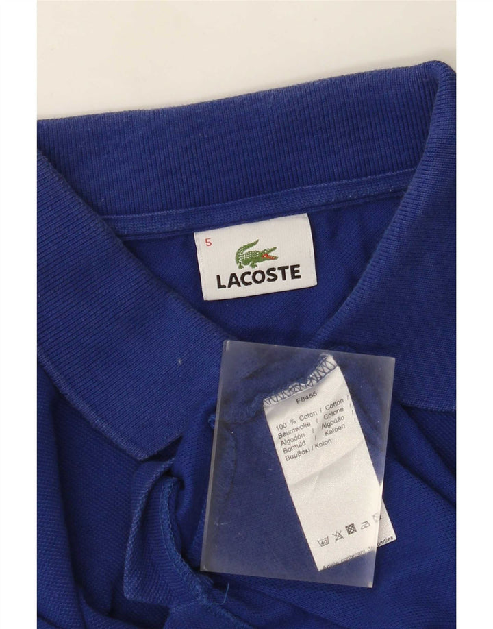 Ανδρικό μπλουζάκι πόλο Lacoste, μέγεθος 5, μεγάλο μπλε βαμβακερό