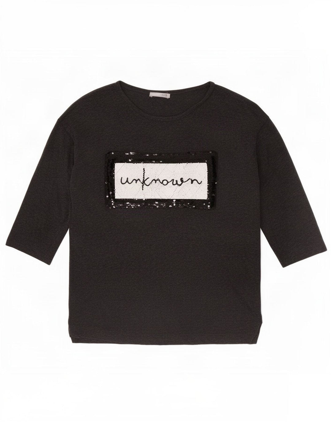 Zara Γυναικείο τοπ 3/4 μανίκι UK 10 Small Grey Lyocell