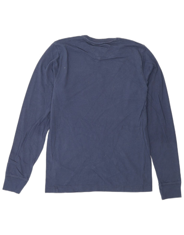 Tommy Hilfiger Ανδρικό γραφικό τοπ Μακρυμάνικο XS Navy Blue Cotton
