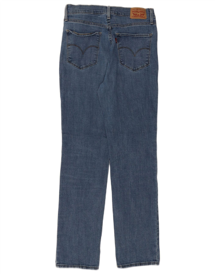 LEVI'S Γυναικείο 724 ψηλό ίσιο τζιν W29 L30 Μπλε βαμβακερό