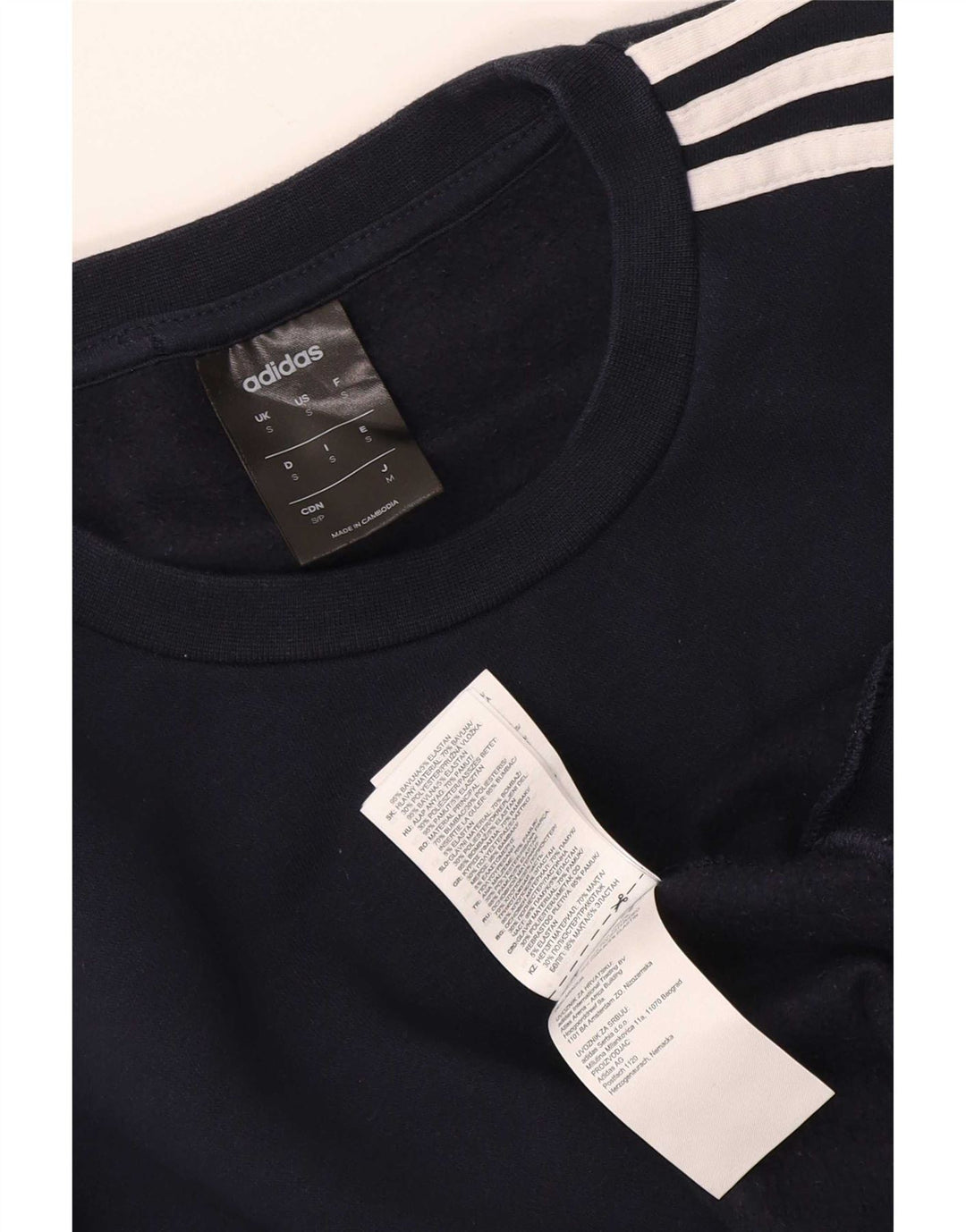 Ανδρικό φούτερ Adidas Jumper Small Navy Blue βαμβακερό