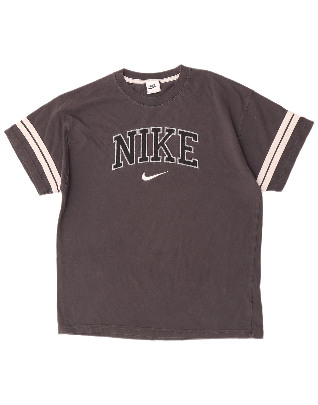 Ανδρικό γραφικό μπλουζάκι Nike με μεσαίο γκρι χρώμα, βαμβακερό