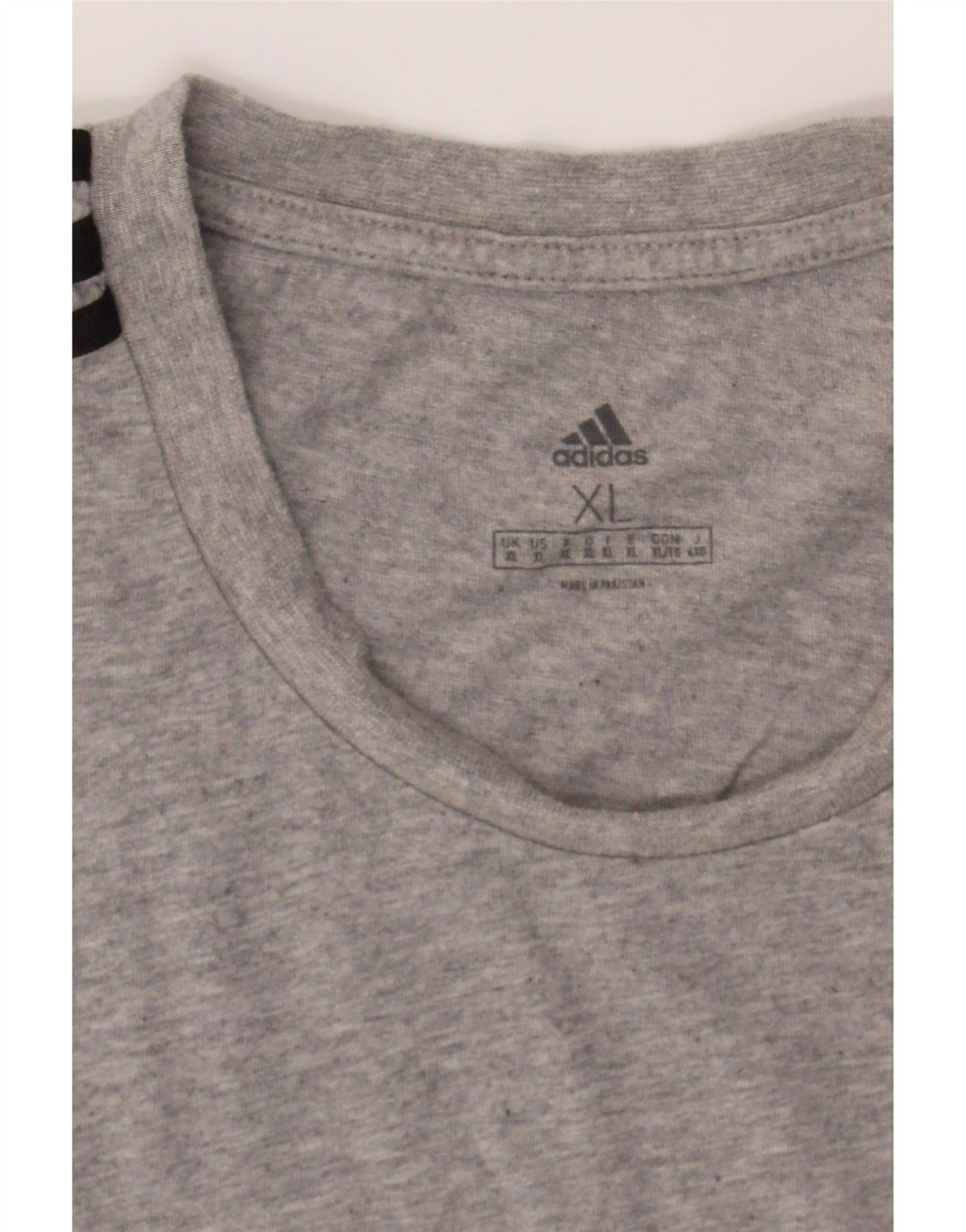 ADIDAS Mens T-Shirt Top XL Grey Cotton Vintage Adidas and Second-Hand Adidas from Messina Hembry 