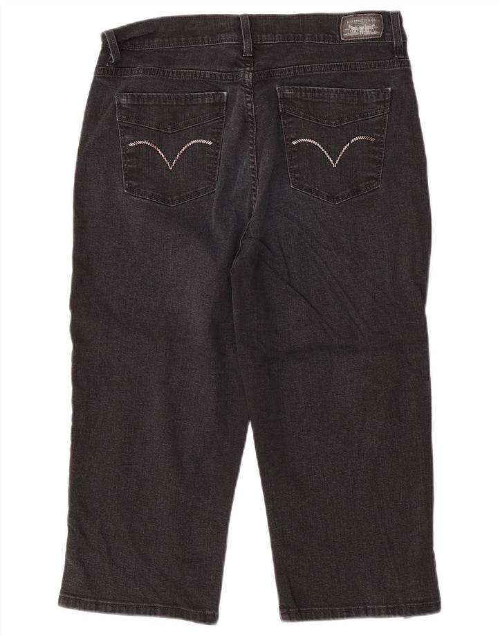 Γυναικείο ψηλόμεσο Capri Τζιν Levi's US 12 Large W30 L19 Γκρι βαμβακερό