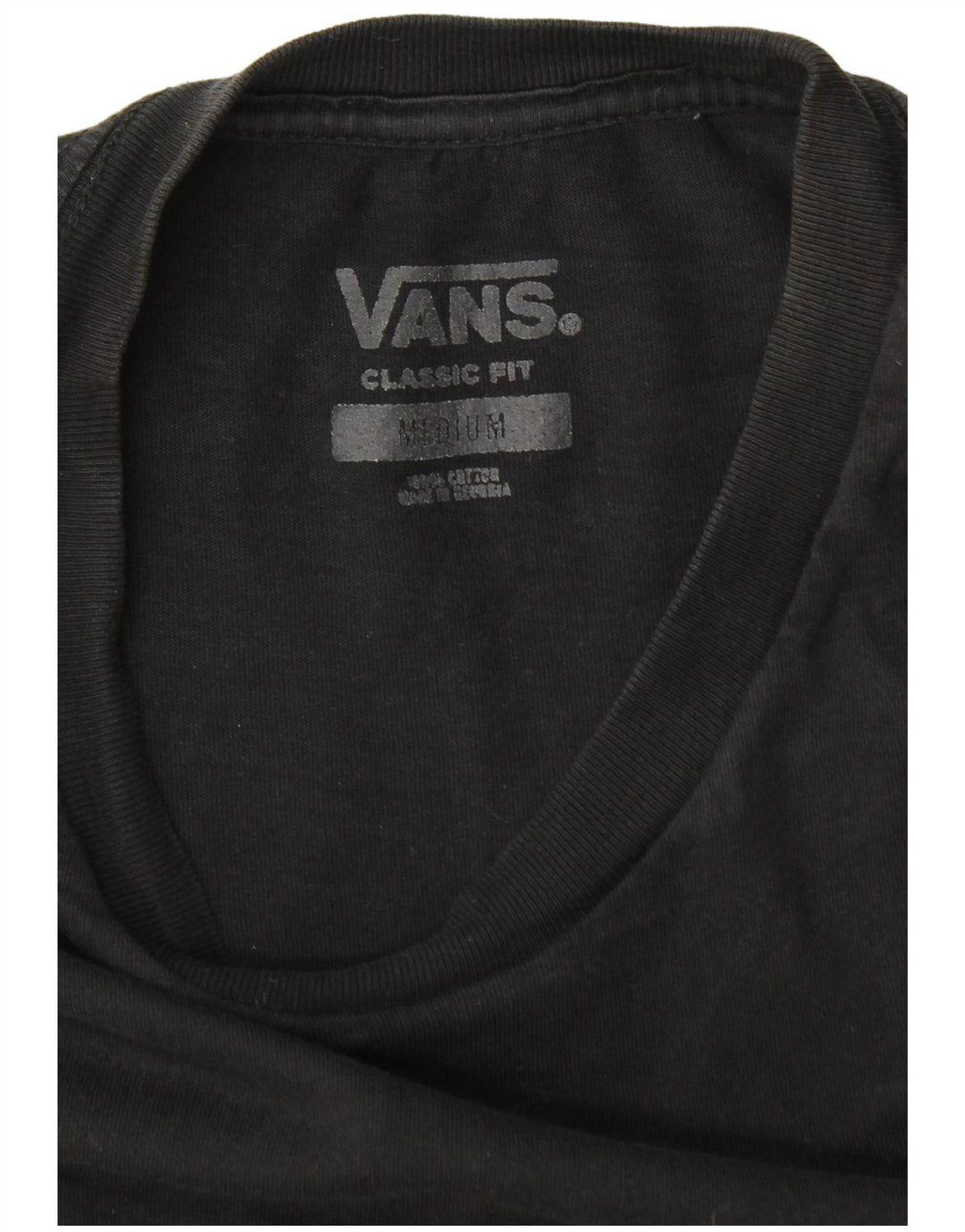 Ανδρικό T-Shirt Vans Classic Fit Top Μεσαίο μαύρο βαμβακερό