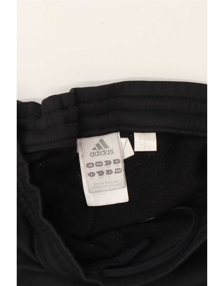Γυναικεία αθλητική φόρμα Adidas Παντελόνι UK 12 μεσαίο μαύρο πολυεστέρα