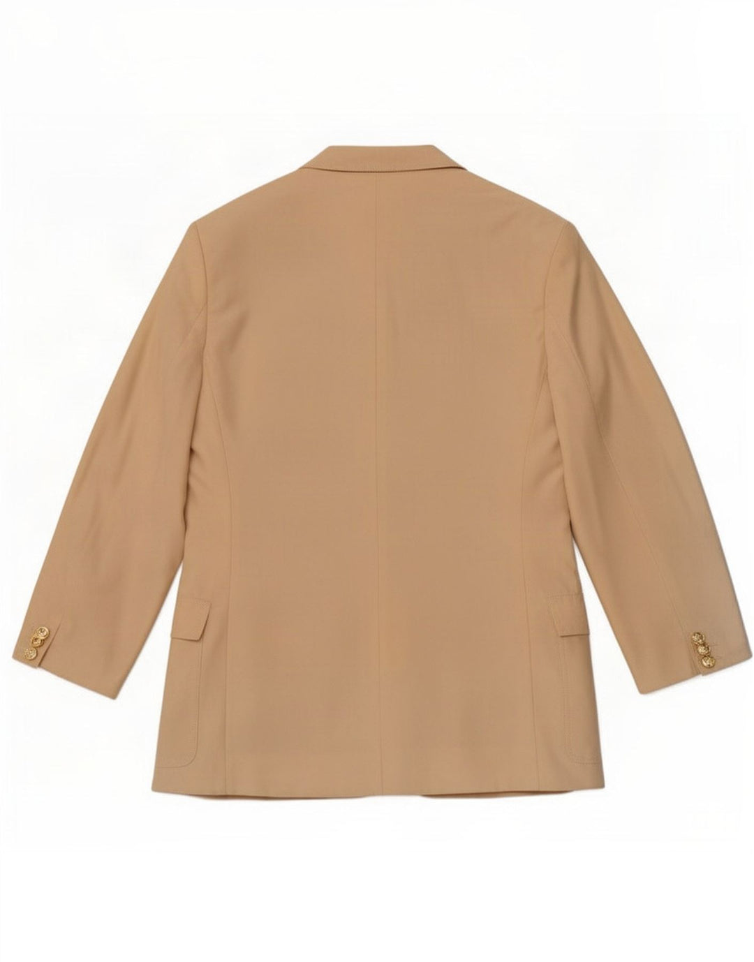 Max Mara Γυναικείο σακάκι 2 κουμπιών UK 12 Medium Beige Silk