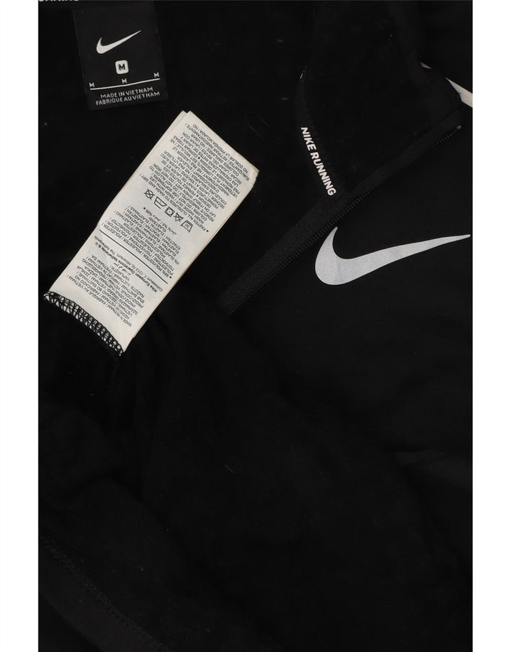 Ανδρική φόρμα γυμναστικής NIKE με φερμουάρ πουλόβερ με μεσαίο μαύρο πολυεστέρα