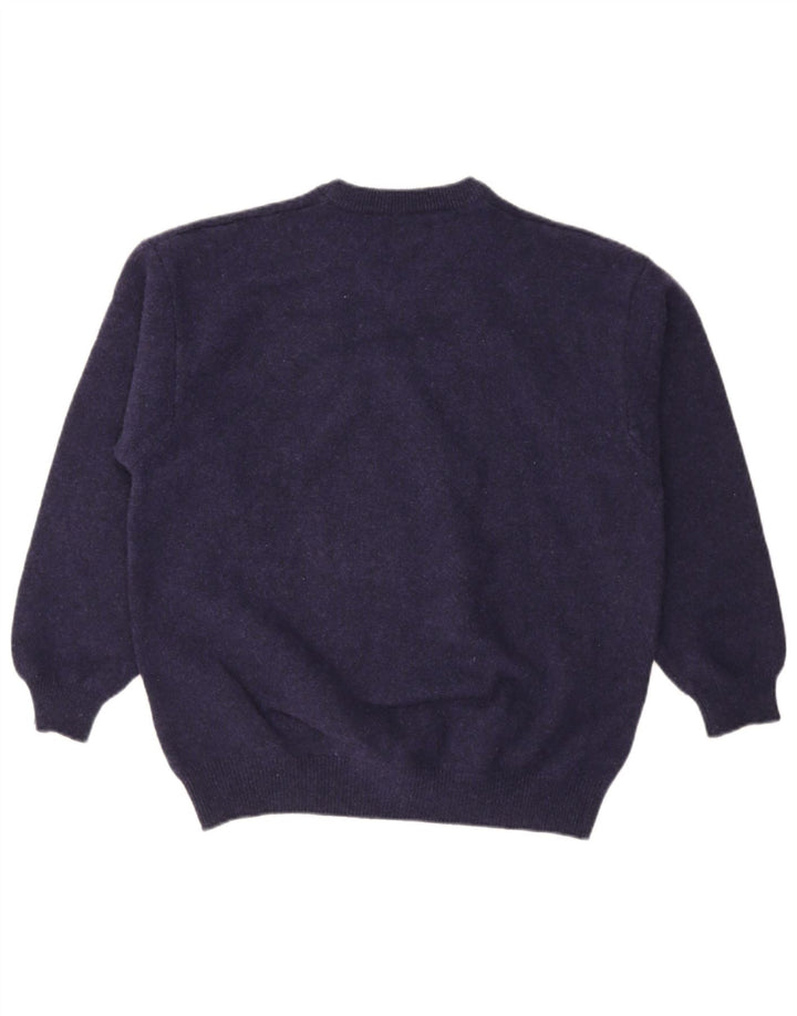 Ανδρικό πουλόβερ Marlboro Classics με V λαιμόκοψη 2XL Μαλλί Navy Blue