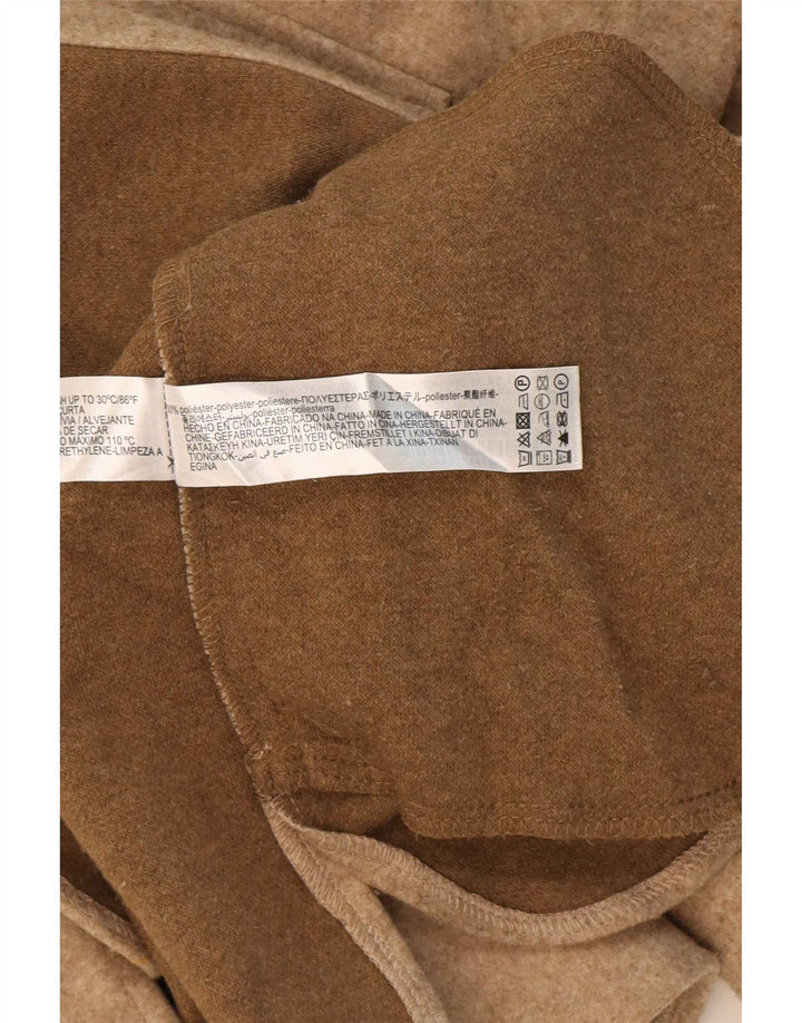 Zara Γυναικείο Shacket Oversized Πουκάμισο UK 10 Small Beige Polyester