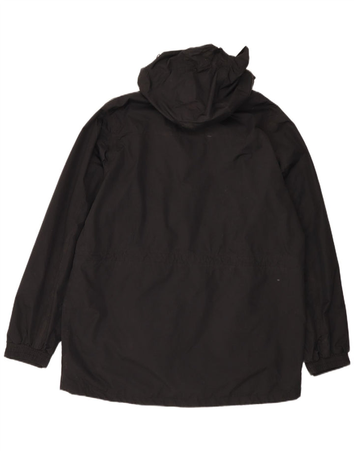 Ανδρικό αδιάβροχο με κουκούλα Mountain Warehouse UK 40 Large Black Nylon