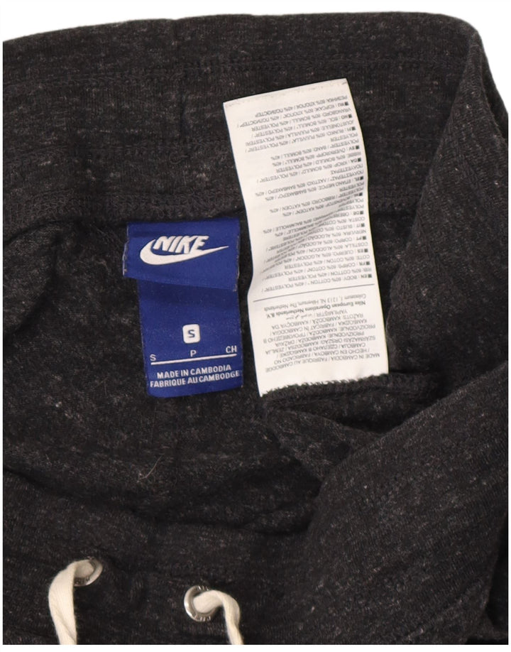 Γυναικεία αθλητική φόρμα NIKE γραφικά παντελόνια Joggers UK 10 Small Grey Flecked