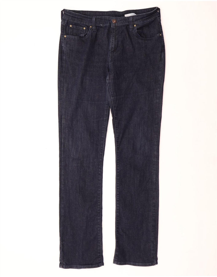 LEVI'S Womens Slim Jeans W32 L34 Navy Blue Cotton