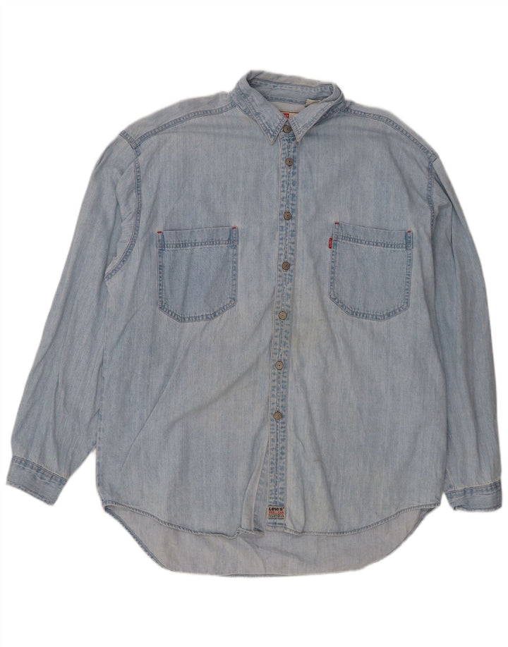 Ανδρικό τζιν πουκάμισο Levi's XL Μπλε βαμβακερό