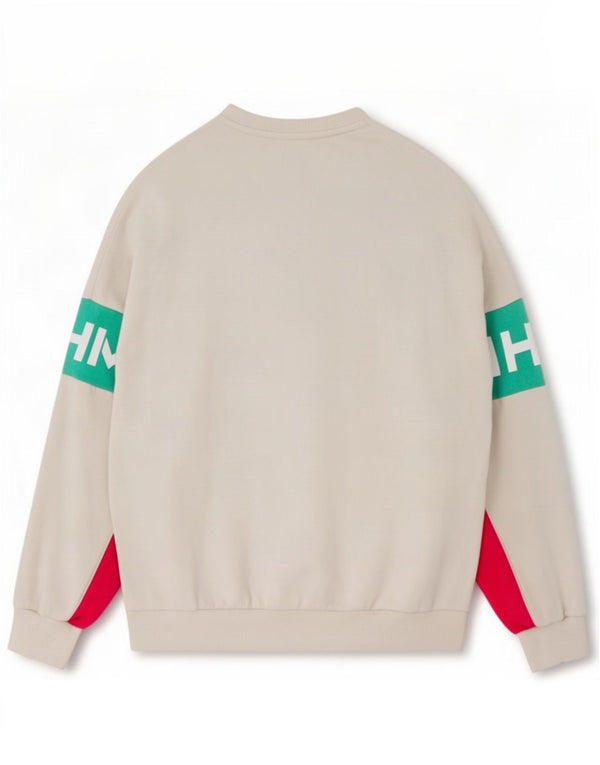 Γυναικείο γραφικό φούτερ Puma Jumper UK 8 Small White Colourblock