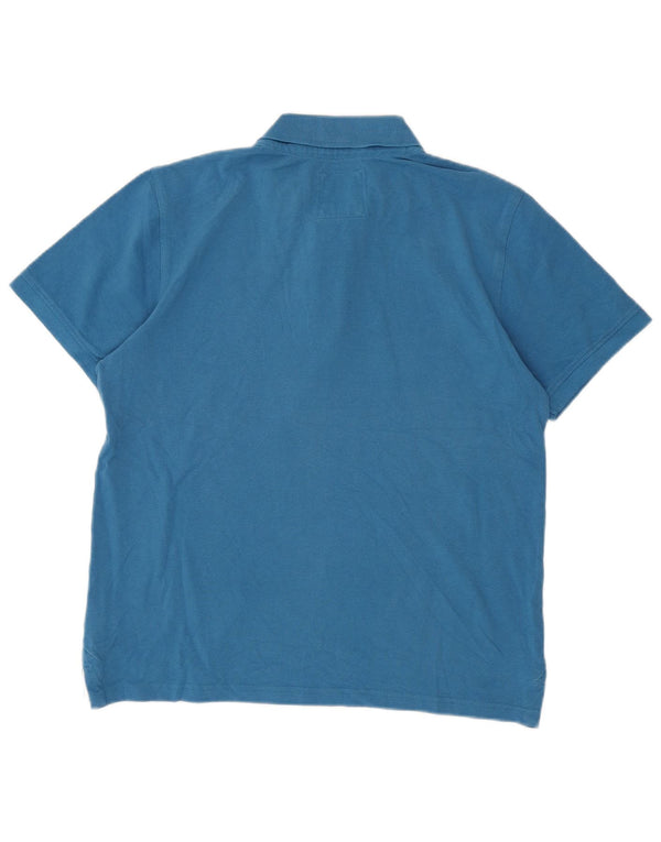 Crew Clothing Mens Polo Shirt Medium Blue Cotton