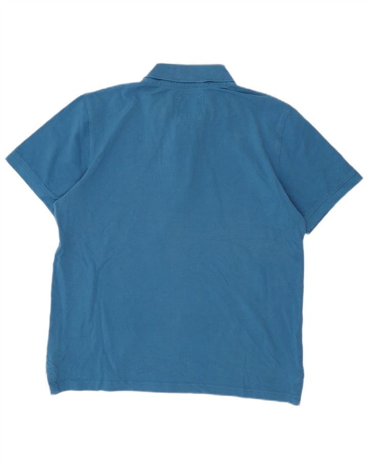 Ανδρικό Πόλο Μπλουζάκι Crew Clothing, μεσαίο μπλε βαμβακερό