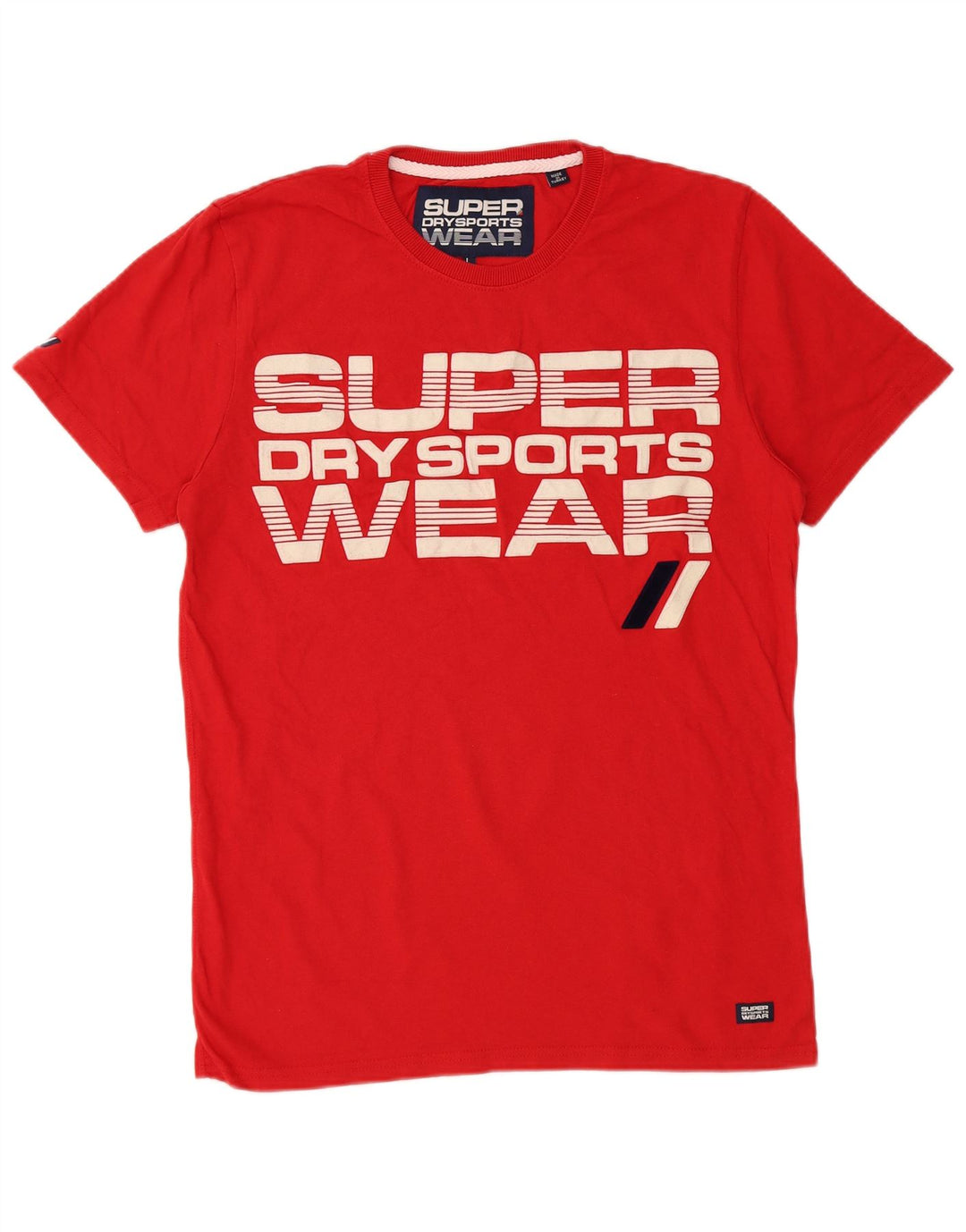 Ανδρικό γραφικό T-Shirt Superdry Top μεγάλο κόκκινο βαμβακερό