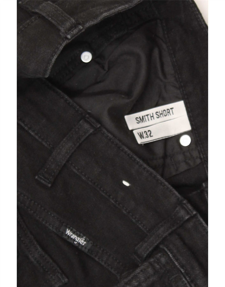 Ανδρικό τζιν σορτς Wrangler Distressed W32 Μεσαίο μαύρο βαμβακερό