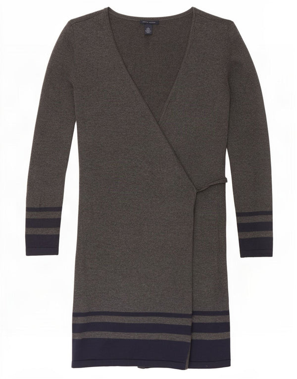 Γυναικείο πλεκτό φόρεμα Tommy Hilfiger UK 6 XS Γκρι βαμβακερό ριγέ