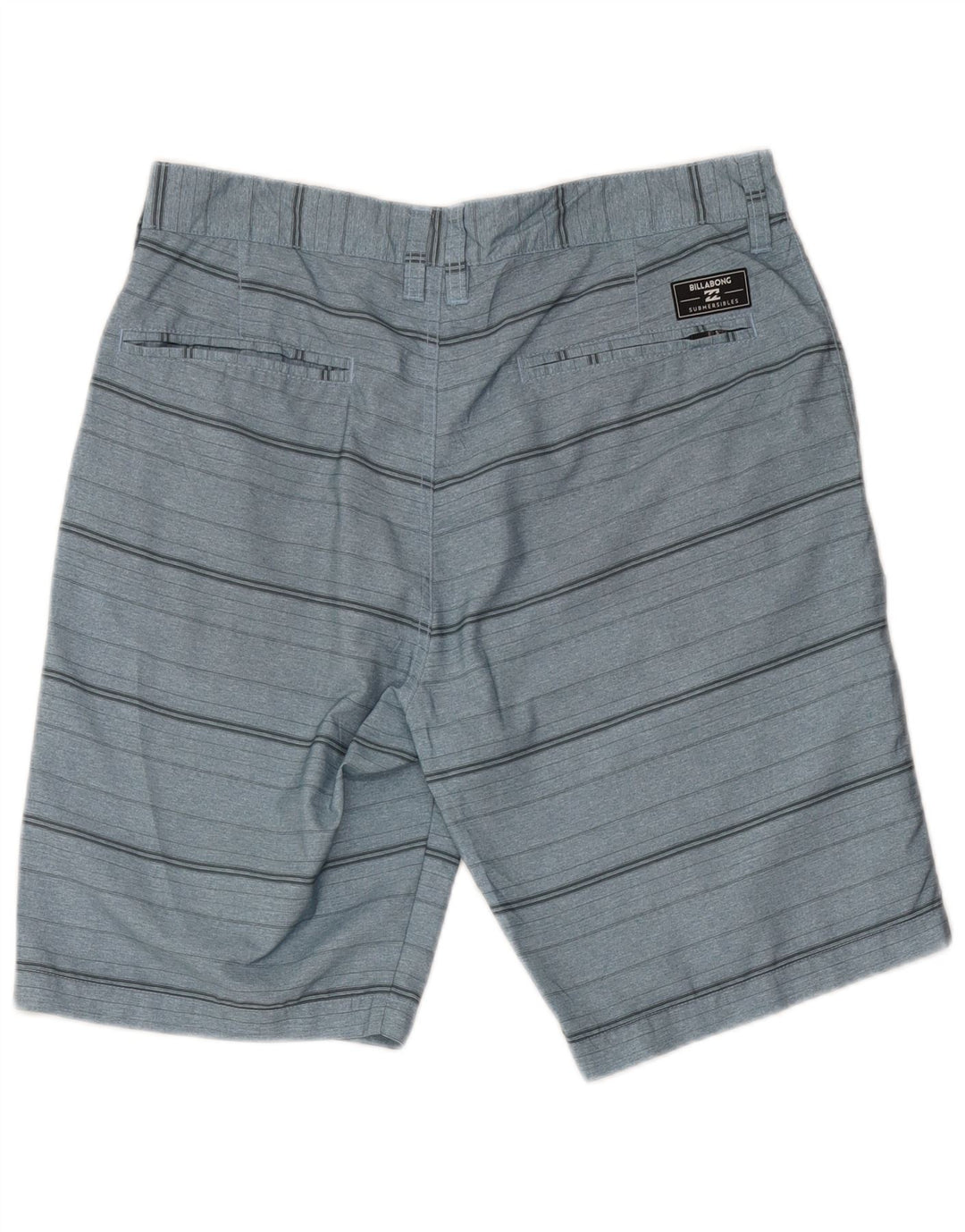 Ανδρικό σορτς Chino Billabong W33 με μεσαίο μπλε ριγέ πολυεστέρα
