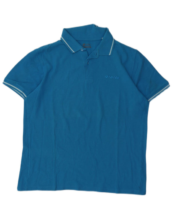 Lotto Mens Life's Polo Shirt XL Blue