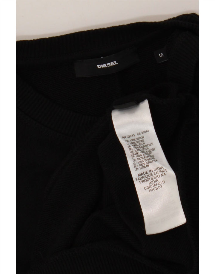 Γυναικείο γραφικό φούτερ DIESEL Jumper UK 10 Small Black Cotton