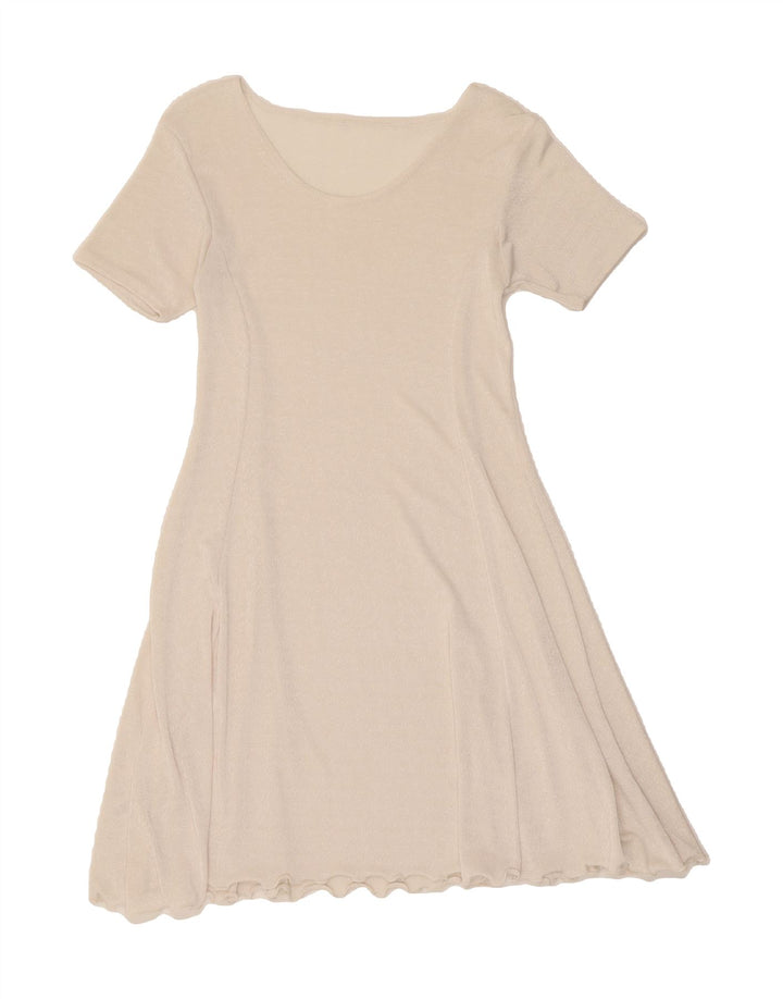 VINTAGE Womens A-Line Dress UK 8 Small White Vintage Vintage and Second-Hand Vintage from Messina Hembry 