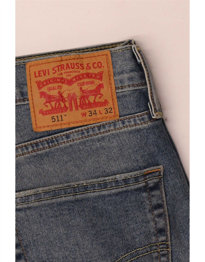 Levi's Mens 511 Slim Jeans W34 L29 Blue